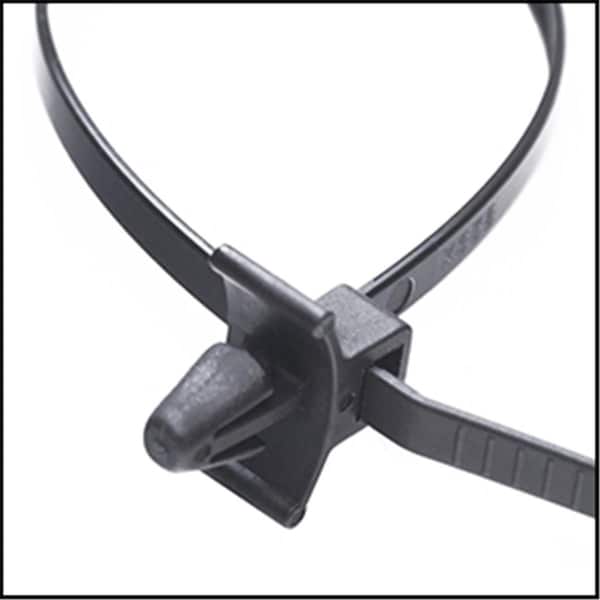 Evermark Cable Tie, 7 in L, Black, 50 lb Strength, 100 PK EV122573 - main